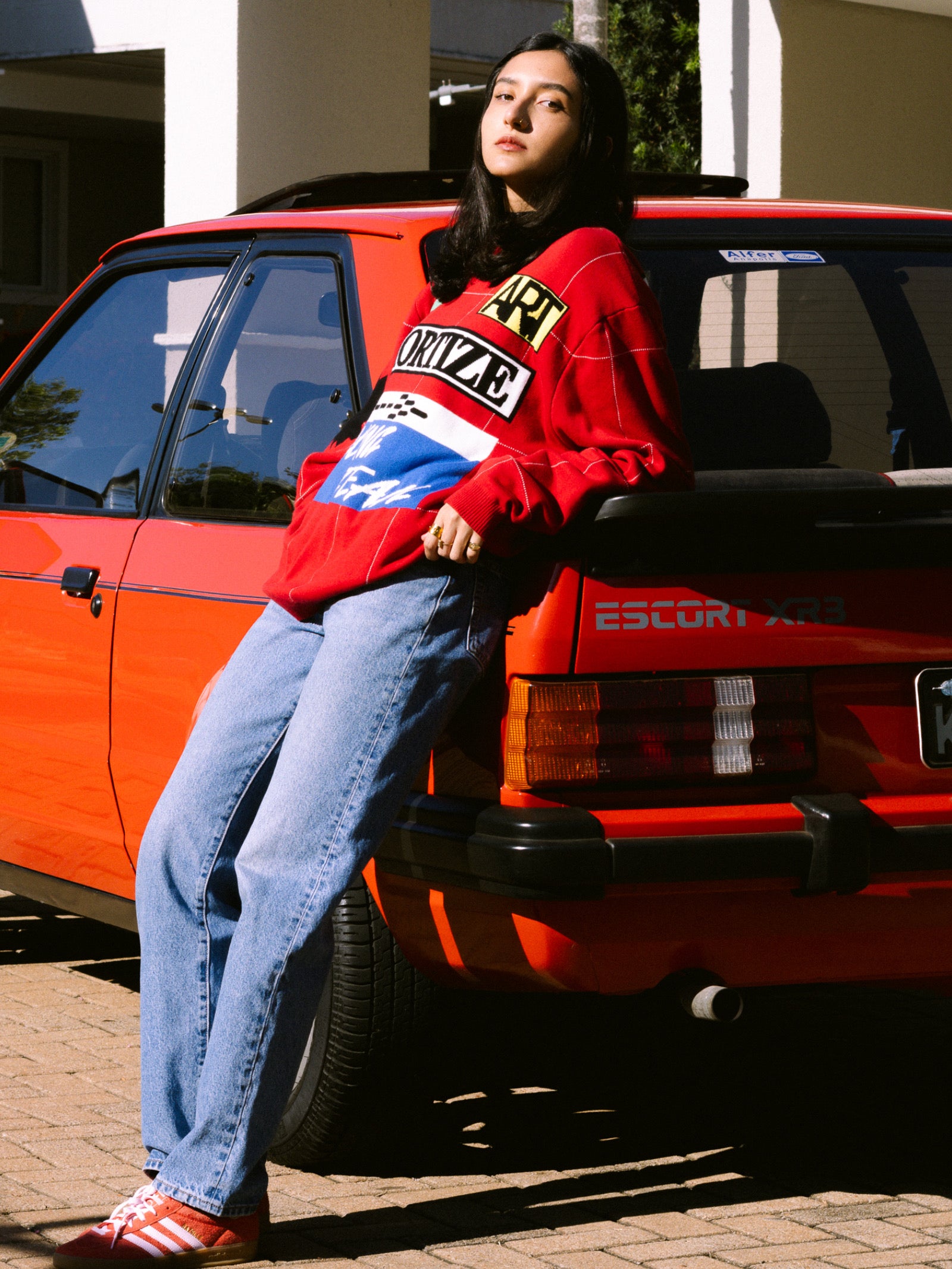 AMORTIZE GRID SWEATER
