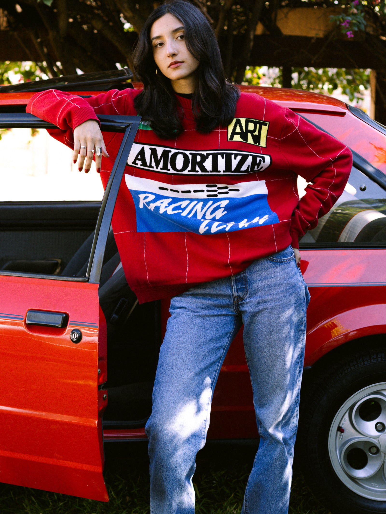 AMORTIZE GRID SWEATER